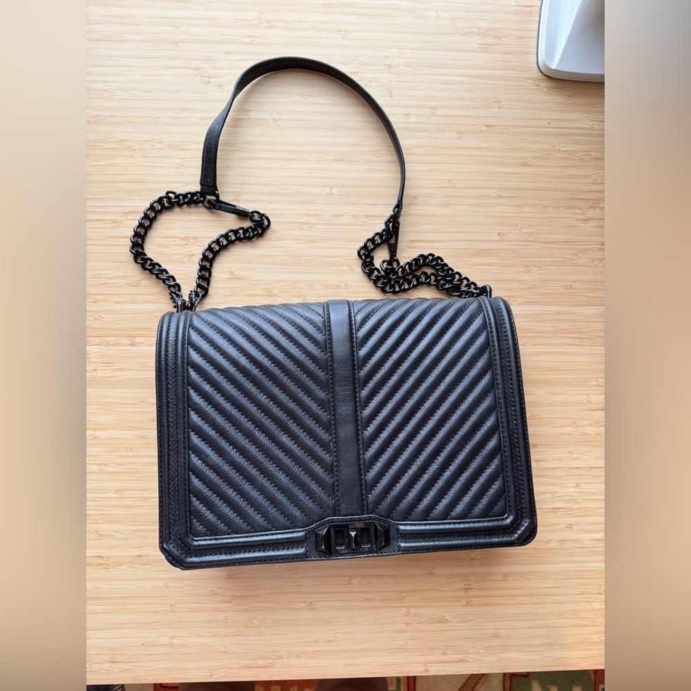 Rebecca Minkoff Chevron Quilted Jumbo Love Crossbody